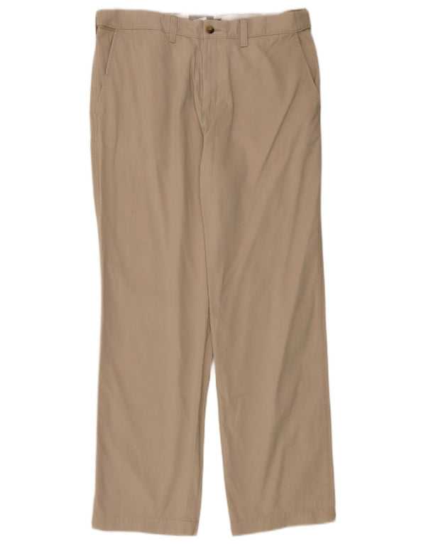Marks & Spencer Pantalón chino de corte regular para hombre W34 L31 Algodón beige
