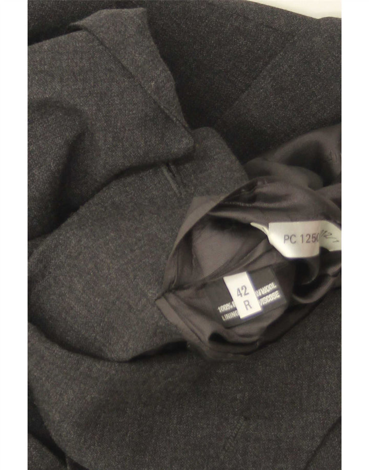 Pierre Cardin Chaqueta tipo blazer de 3 botones para hombre UK 42 XL Lana gris