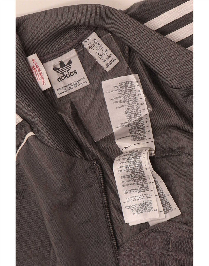Adidas Chaqueta Chándal Niño 15-16 Años Gris Poliéster