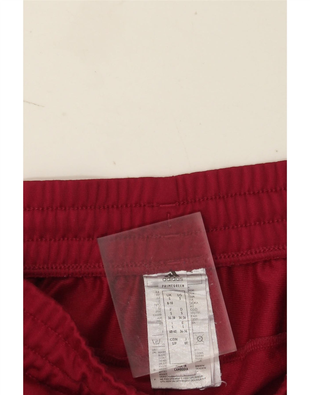 Adidas Pantalones de chándal para mujer UK 8/10 Small Granate Poliéster