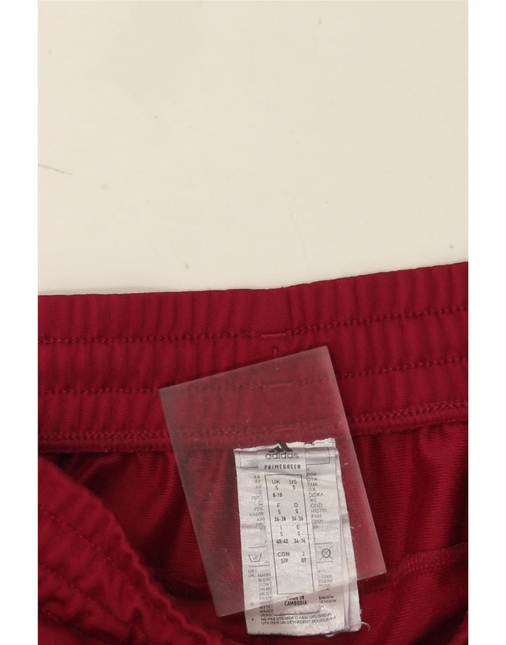 Adidas Pantalones de chándal para mujer UK 8/10 Small Granate Poliéster