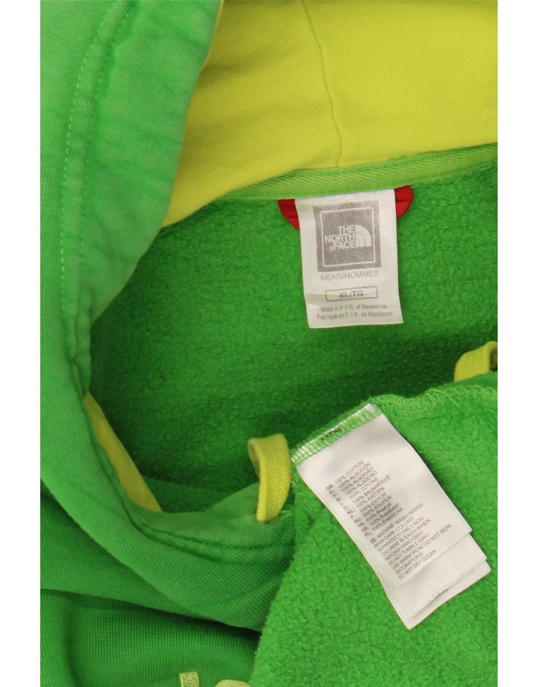 THE NORTH FACE Jersey con capucha gráfico para hombre XL Algodón verde