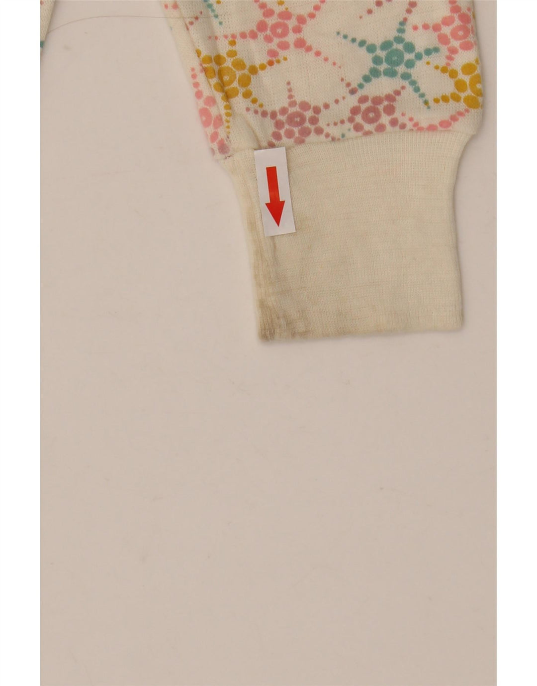 Eddie Bauer Sudadera para mujer Jumper UK 12 Medium Off White Geométrico