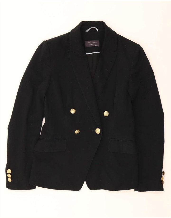 Marks & Spencer Chaqueta tipo blazer de corte entallado para mujer UK 6 XS Negro