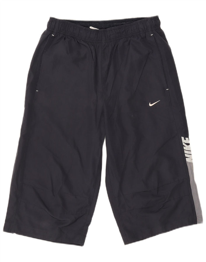 Nike Bermudas gráficas para hombre, pantalones cortos deportivos, tamaño pequeño, poliéster azul marino