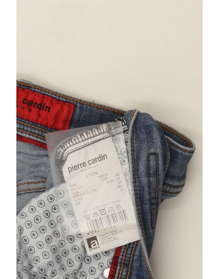 Vaqueros rectos para hombre Pierre Cardin W38 L32 Algodón azul