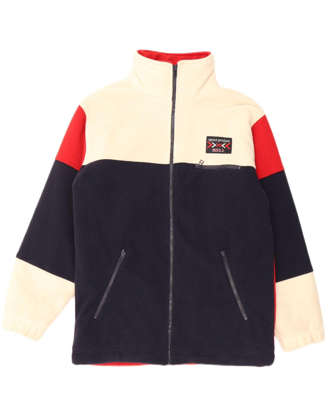 CRANE Chaqueta polar holgada para hombre UK 36 Small Multicolor Colorblock