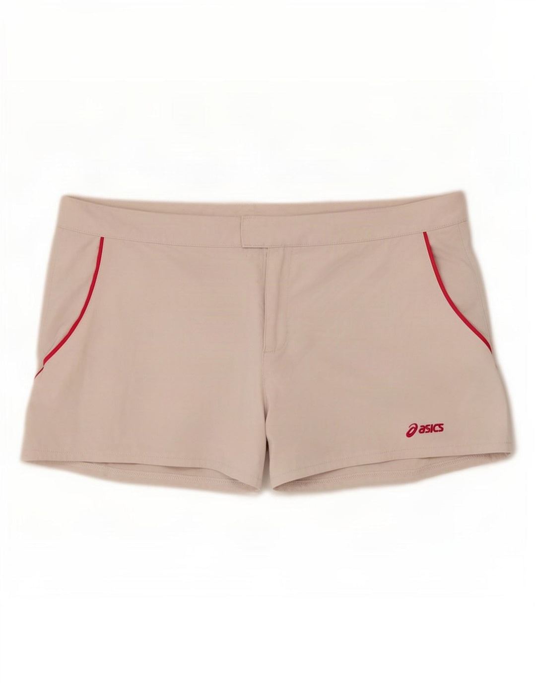Asics Pantalones cortos deportivos regulares para mujer ES 40 XL Poliéster blanco