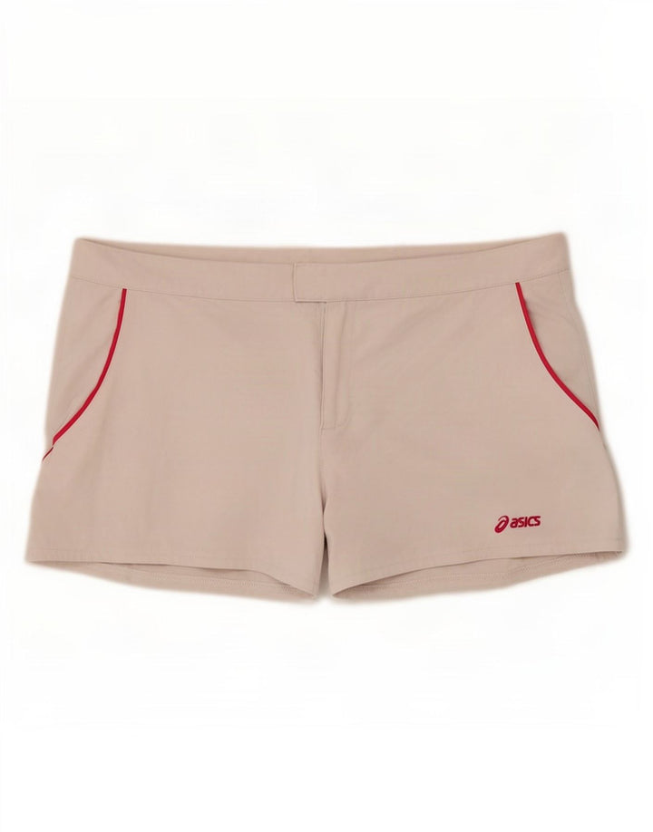 Asics Pantalones cortos deportivos regulares para mujer ES 40 XL Poliéster blanco