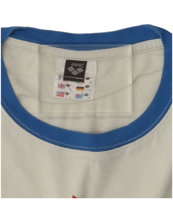 ARENA Camiseta gráfica para mujer Top UK 44 Large White