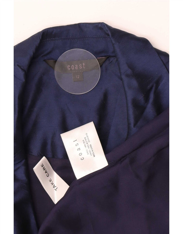 Vestido cruzado para mujer Coast UK 42 Seda azul marino mediano