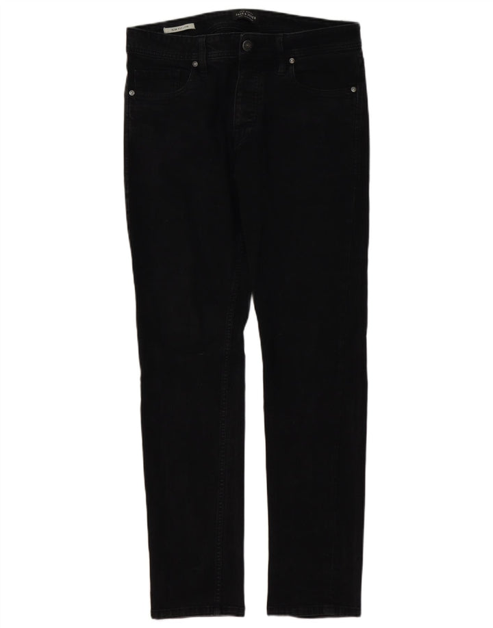 Jack & Jones Hombre Tim Slim Jeans W32 L32 Negro