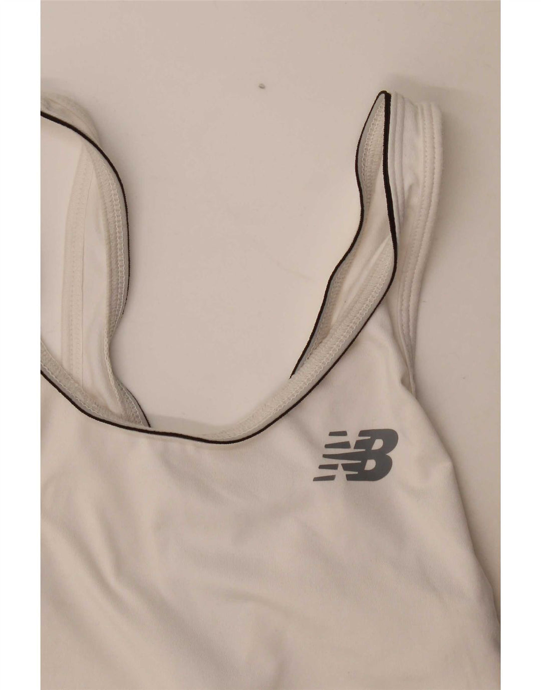 New Balance Mujer Chaleco Top UK 8 Pequeño Blanco