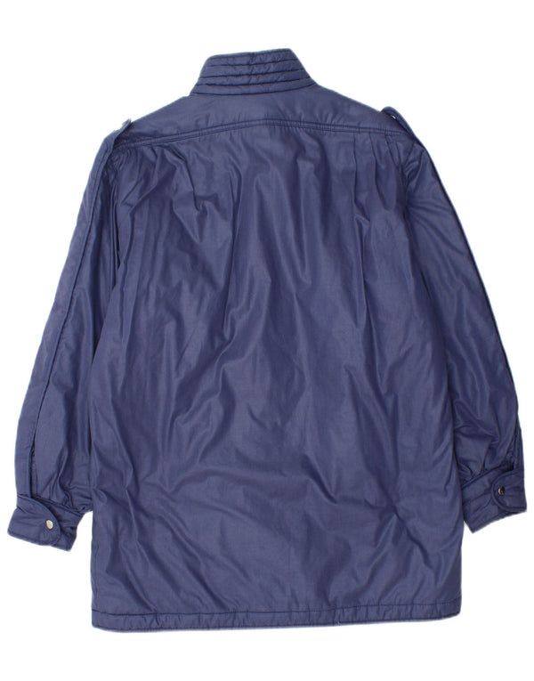 Betty Barclay Abrigo cortavientos militar para mujer EU 36 Small Azul marino