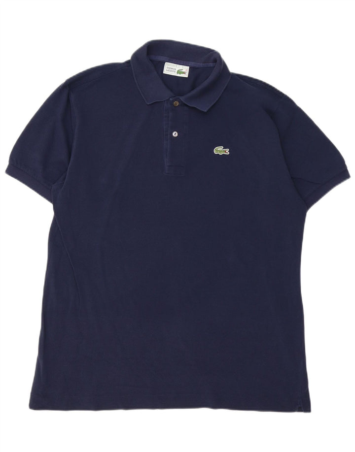 Polo Lacoste para hombre talla 4 mediano algodón azul marino