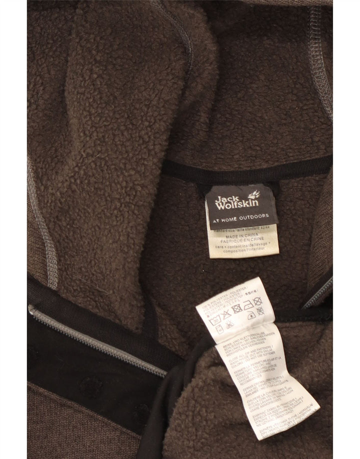 JACK WOLFSKIN Chaqueta con capucha para mujer, talla 40, talla grande, color marrón