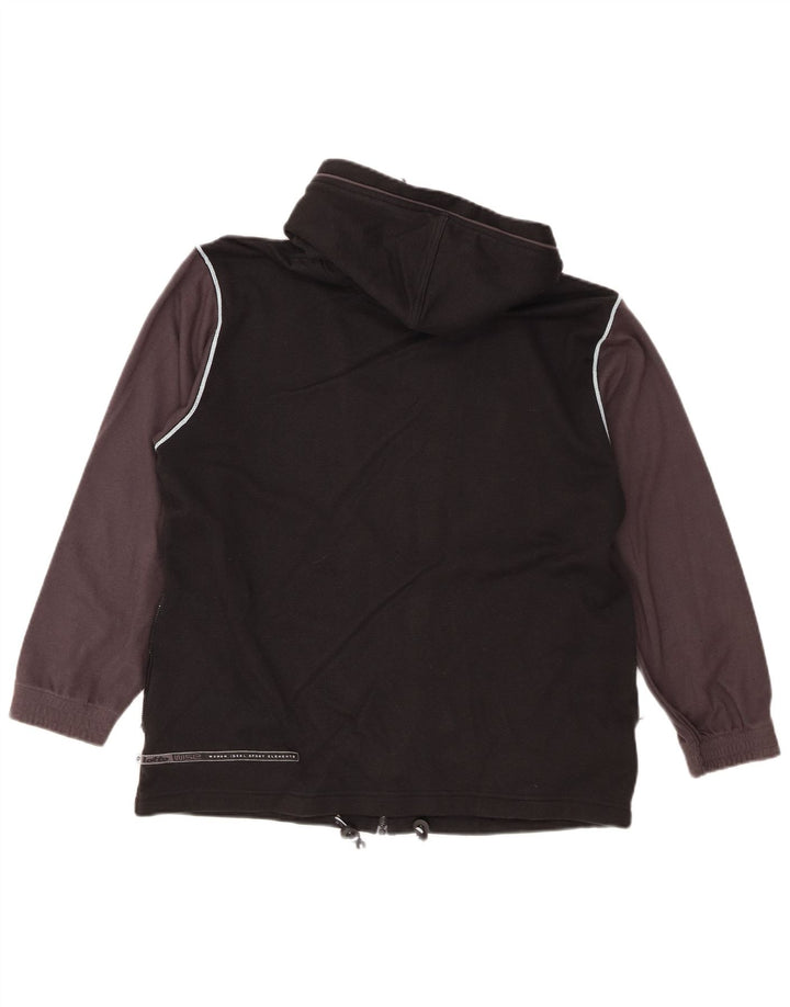 Lotto Hombre Sudadera Con Capucha Y Cremallera De Viscosa Color Block Medium Negro