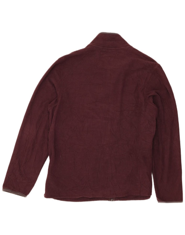 Marks & Spencer Chaqueta polar estándar para hombre UK 40 Large Poliéster burdeos
