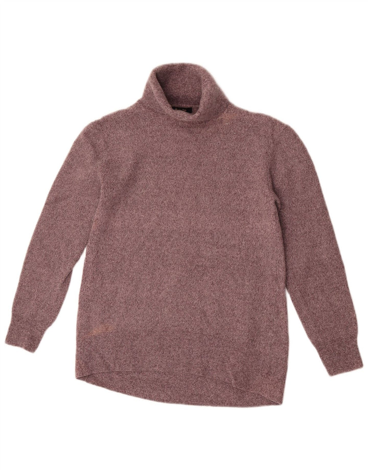 Massimo Dutti Jersey de cuello vuelto para mujer UK 8 Small Gris Lana