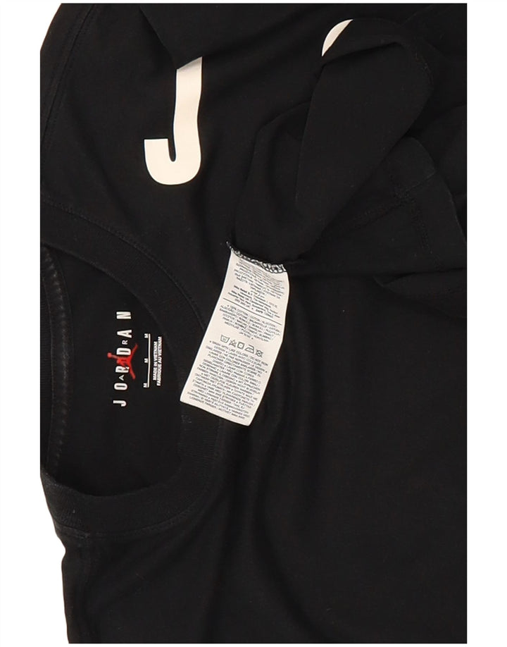 Jordan - Camiseta gráfica para hombre, talla mediana, algodón negro