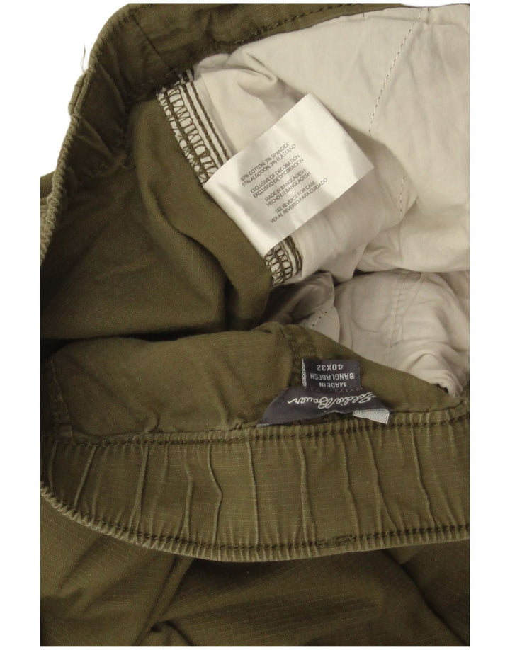 Eddie Bauer Pantalón chino cónico para hombre W40 L32 Algodón verde