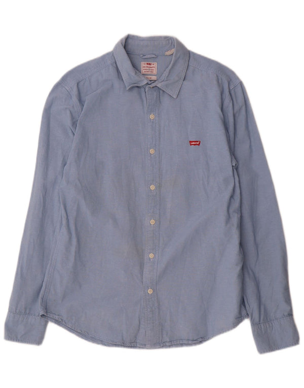 Camisa Levi's Hombre Slim Fit Algodón Azul Medio
