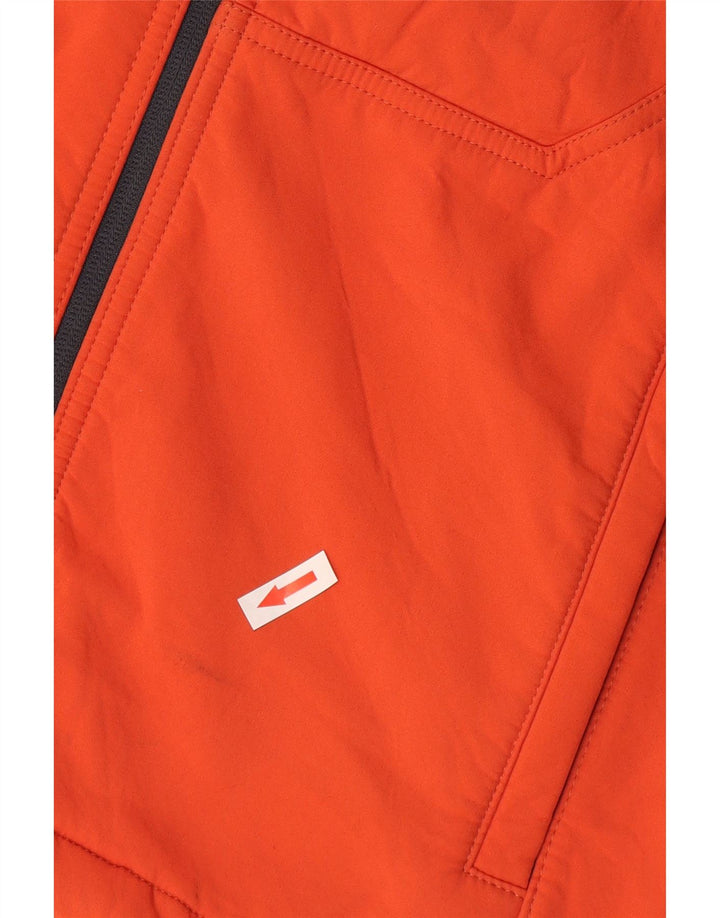 Zara - Chaqueta cortavientos con capucha para hombre, talla 36, poliéster rojo pequeño