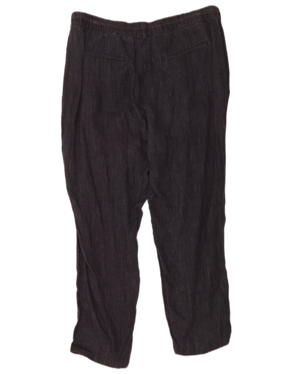 Marks & Spencer Pantalones Chinos Rectos para Mujer UK 40 Large W34 L26 Gris