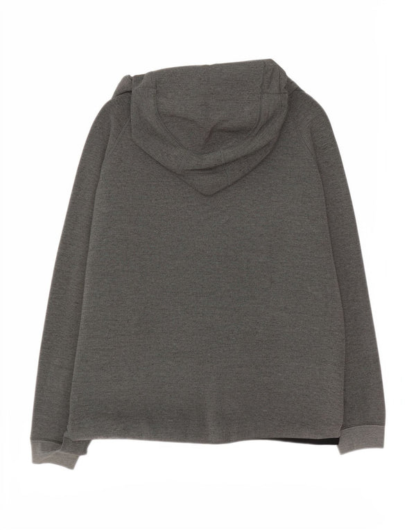 Nike - Sudadera con capucha y cremallera para hombre, talla grande, algodón moteado gris
