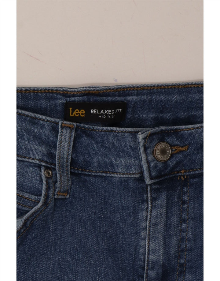 LEE Womens Mid Rise Relaxed Fit Denim Shorts W30 Medium  Blue Vintage Lee and Second-Hand Lee from Messina Hembry 