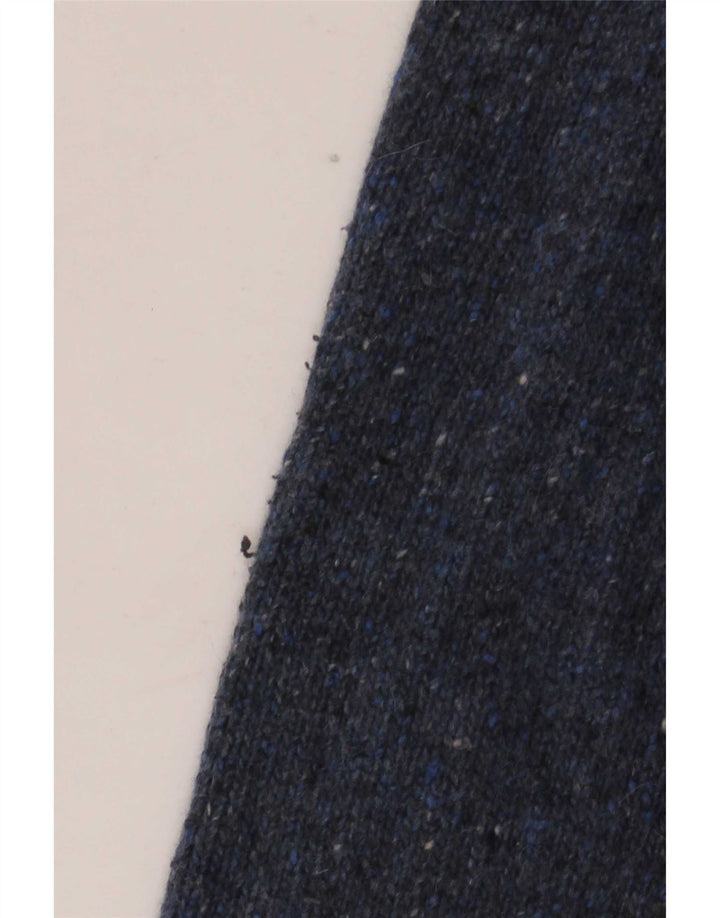 Jersey con cuello abotonado para hombre de White Stuff, talla grande, moteado en azul marino