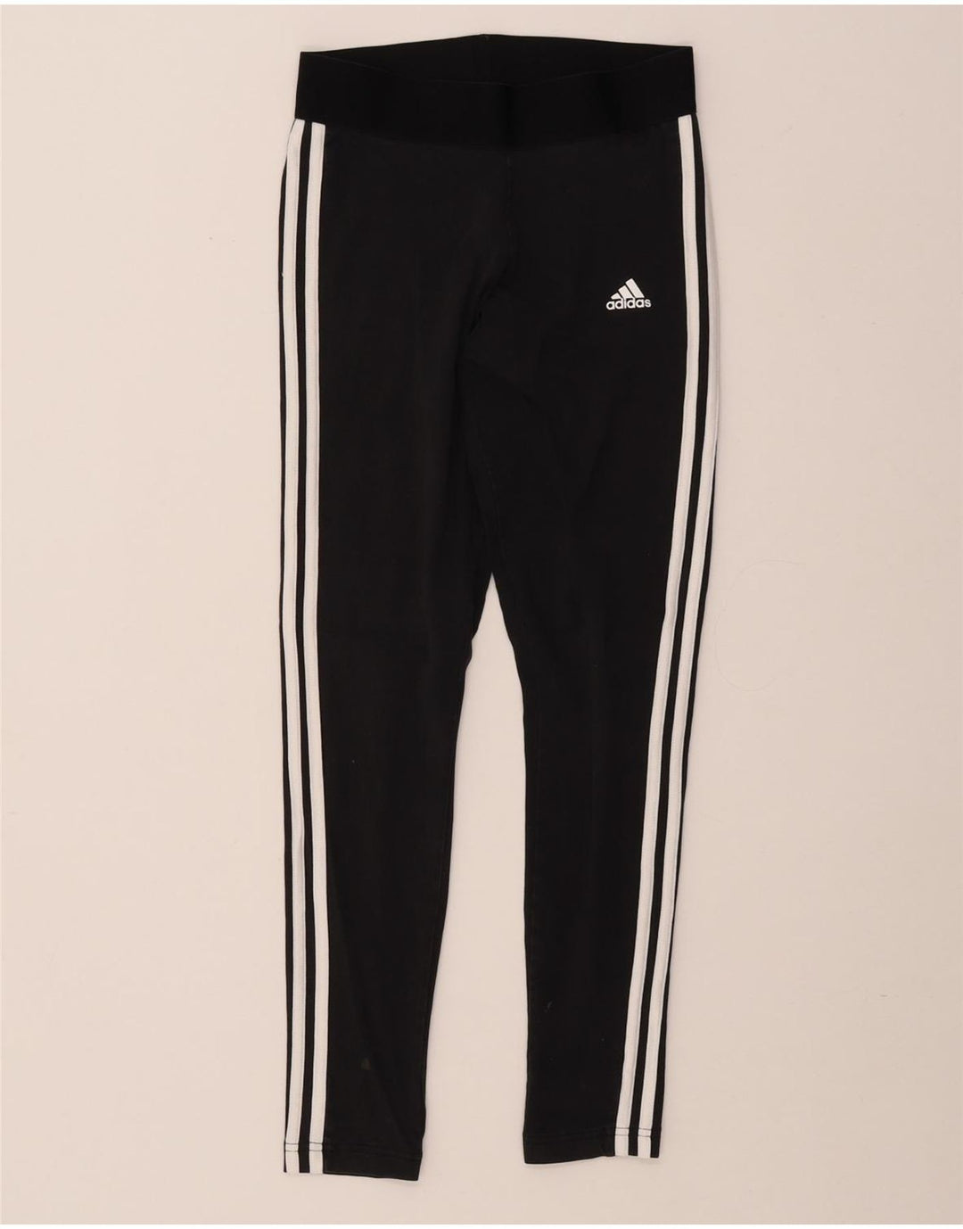 ADIDAS Leggings ajustados para mujer Reino Unido 8/10 Pequeño Algodón negro