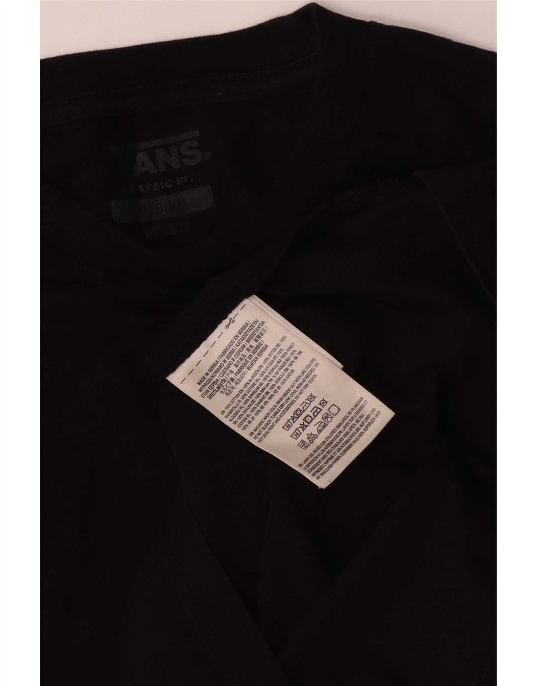 Vans Hombre Graphic Top Manga Larga Algodón Negro Mediano