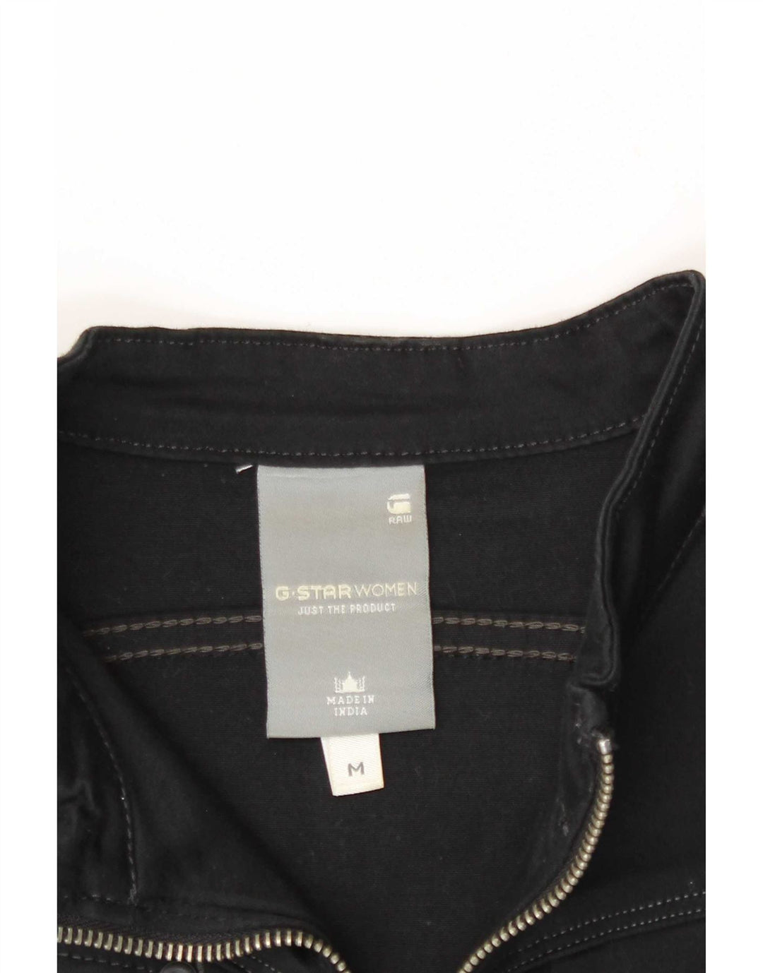G-Star Vestido básico de manga larga para mujer UK 42 Mediano Negro Algodón