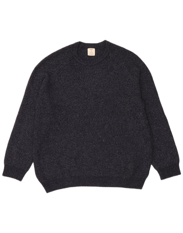 Marks & Spencer - Jersey de cuello redondo para hombre, talla 2XL, poliamida azul marino