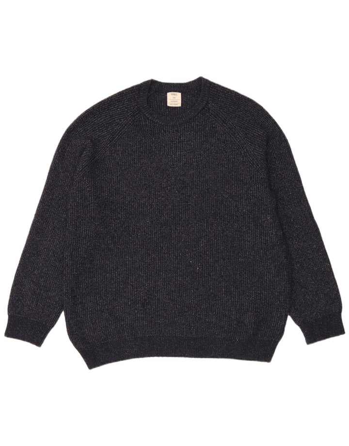 Marks & Spencer - Jersey de cuello redondo para hombre, talla 2XL, poliamida azul marino