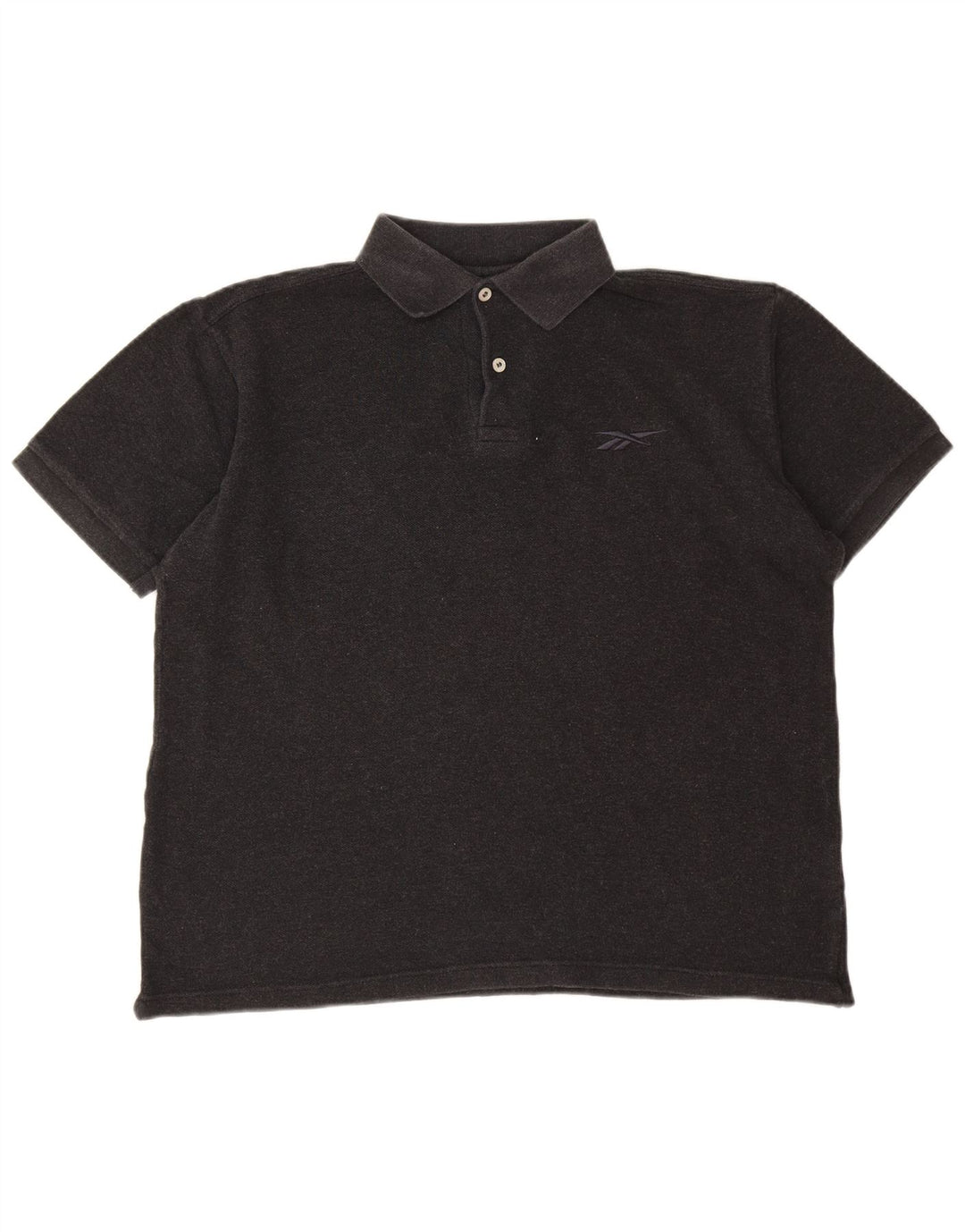 Polo Reebok Hombre Grande Gris Algodón