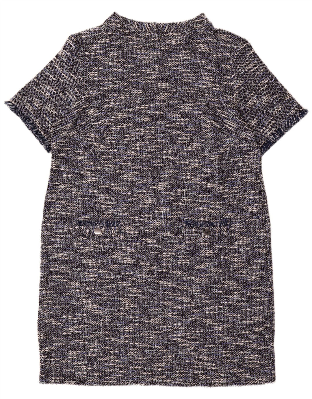 WALLIS Womens Jumper Dress UK 18 XL Blue Flecked Polyester