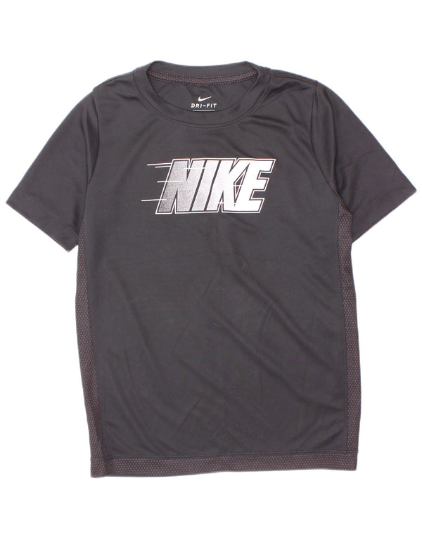 Nike Camiseta Dri Fit Graphic para niños 8-9 años Small Negro Colorblock
