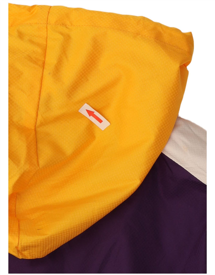 Mitchell & Ness Chaqueta impermeable gráfica para hombre Reino Unido 40 Grande Púrpura Colorblock