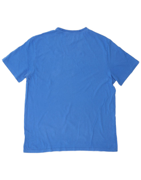 MITCHELL & NESS Camiseta gráfica de Los Angeles Lakers para hombre Top XL Algodón azul