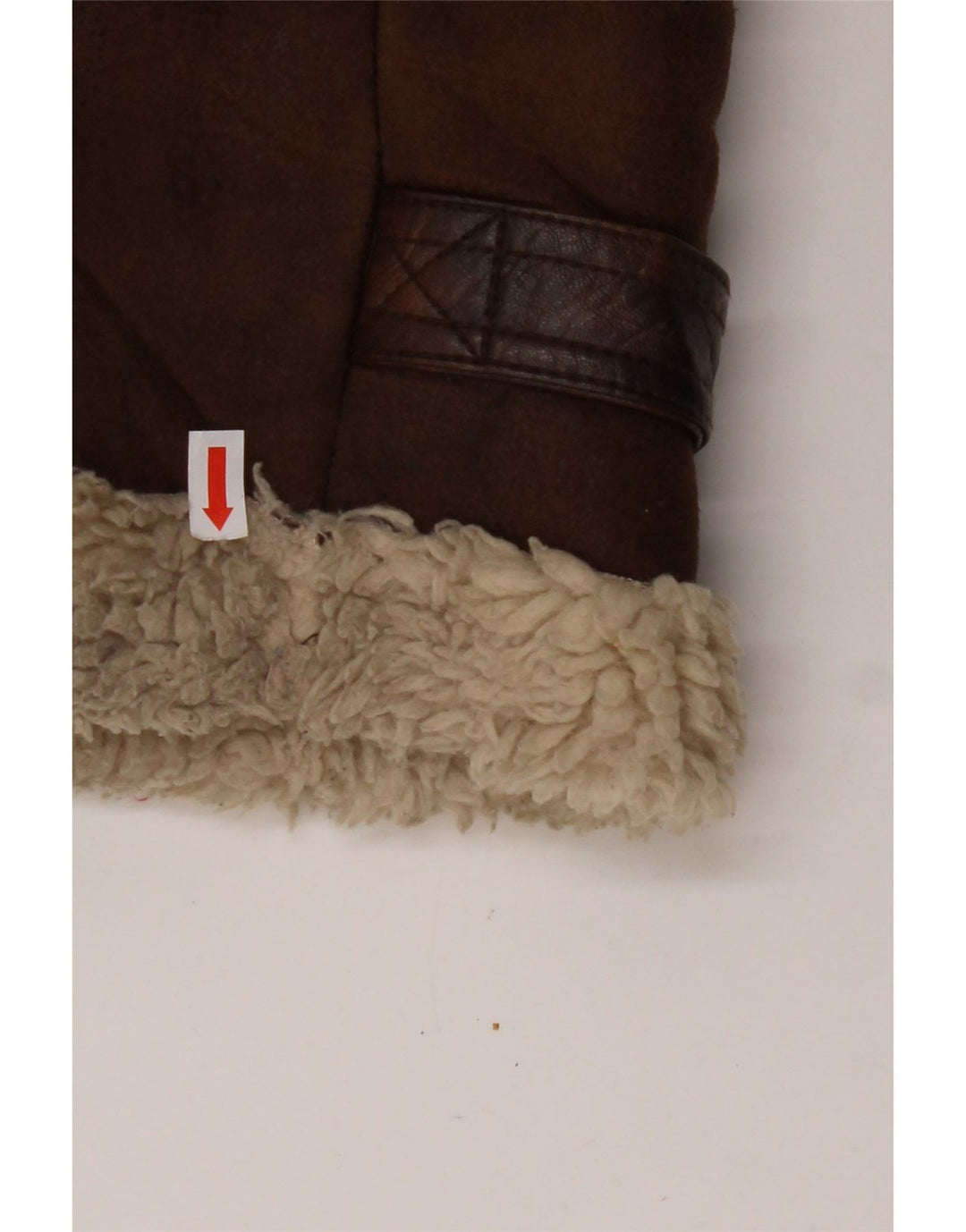 AERONAUTICA MILITARE Chaqueta Sherpa de Vuelo para Hombre UK 36 Small Marrón Poliéster