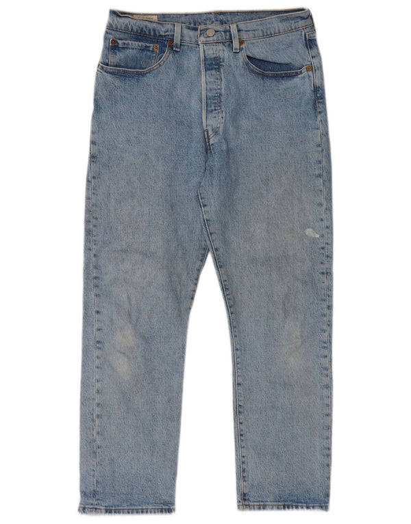 Levi's Mens 501 Straight Jeans W31 L26 Blue Cotton