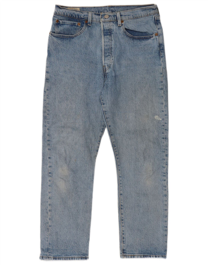 Levi's Hombre 501 Vaqueros Rectos W31 L26 Algodón Azul
