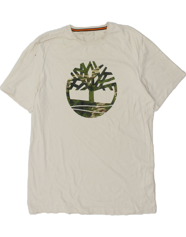 TIMBERLAND Camiseta gráfica para hombre Top grande blanco