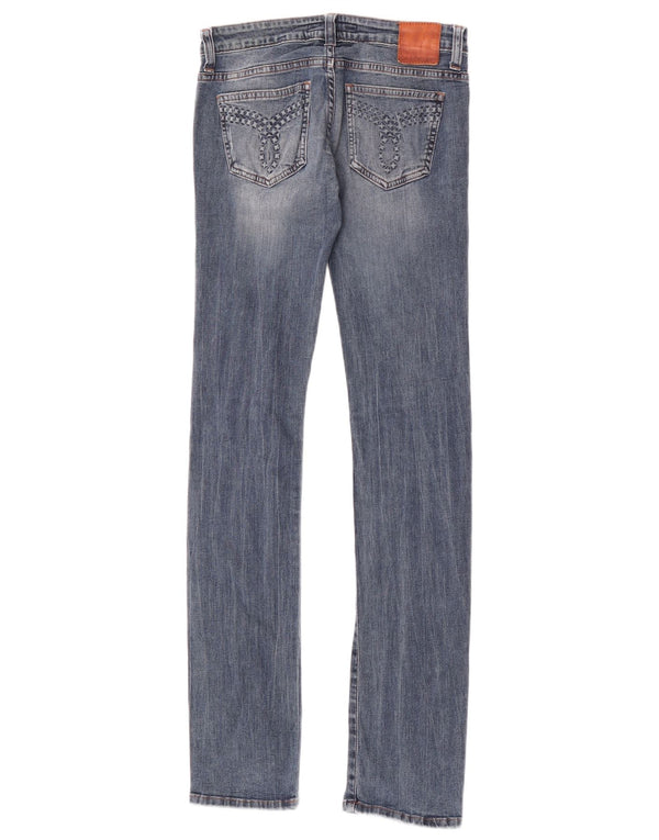 Vaqueros pitillo de cintura baja para mujer Calvin Klein W25 L34 Algodón azul