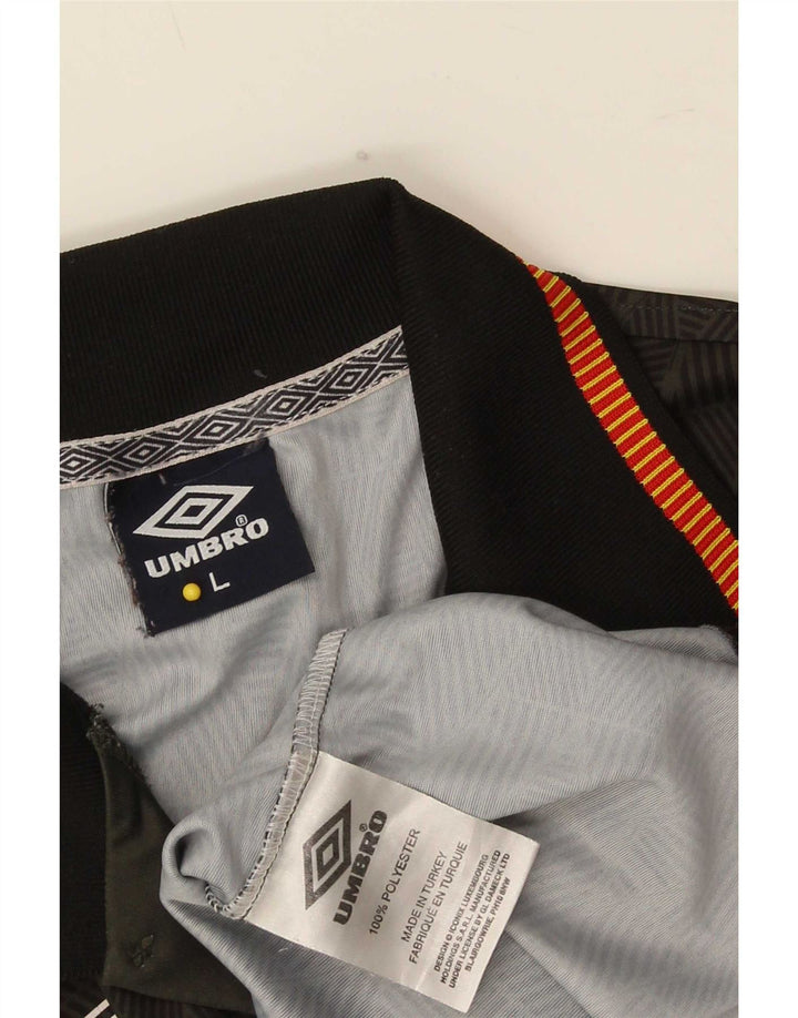 Polo Umbro Hombre Poliéster Geométrico Caqui Grande