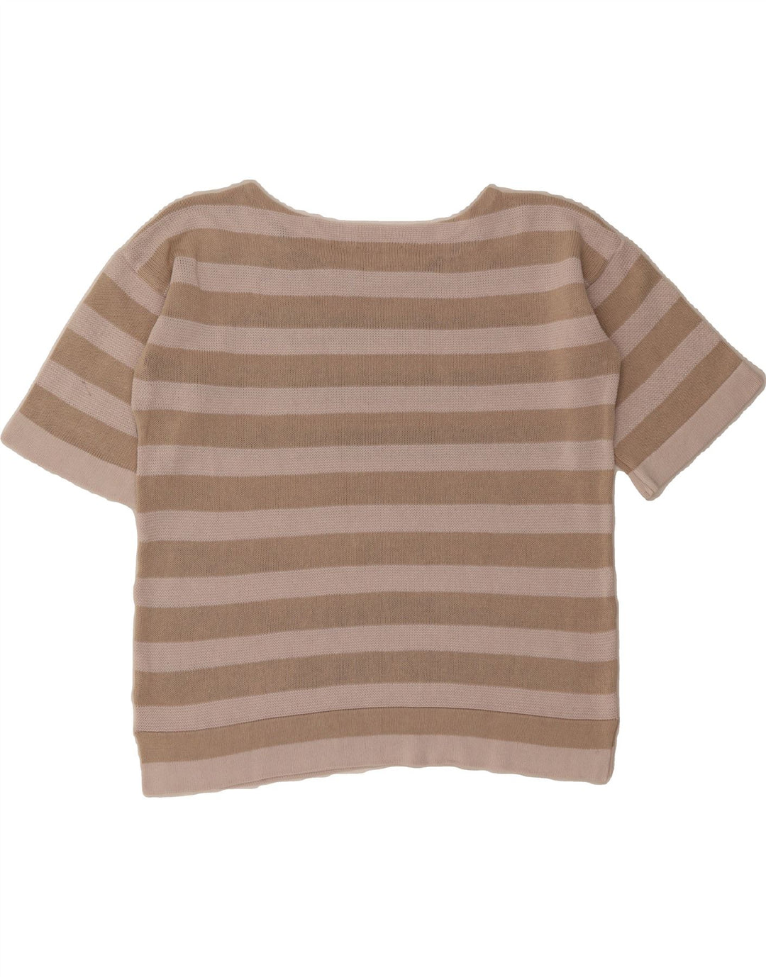 LACOSTE Womens Oversized Boat Neck Jumper Sweater Size 42 Large Beige Vintage Lacoste and Second-Hand Lacoste from Messina Hembry 