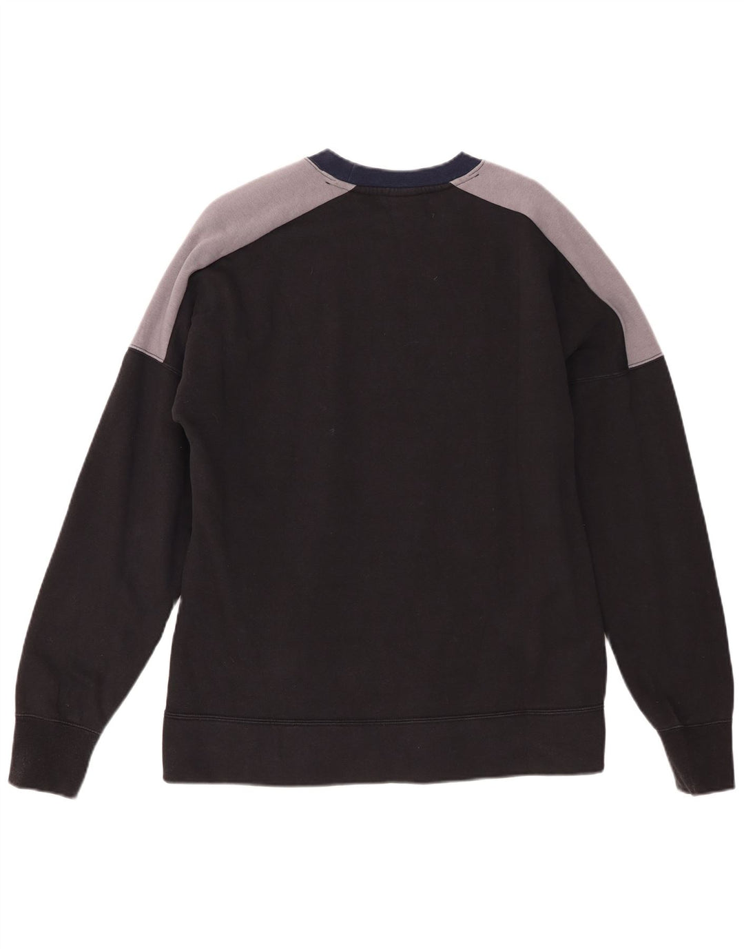 Nike Hombre Sudadera con gráfico tipo jersey de algodón color block en azul marino mediano