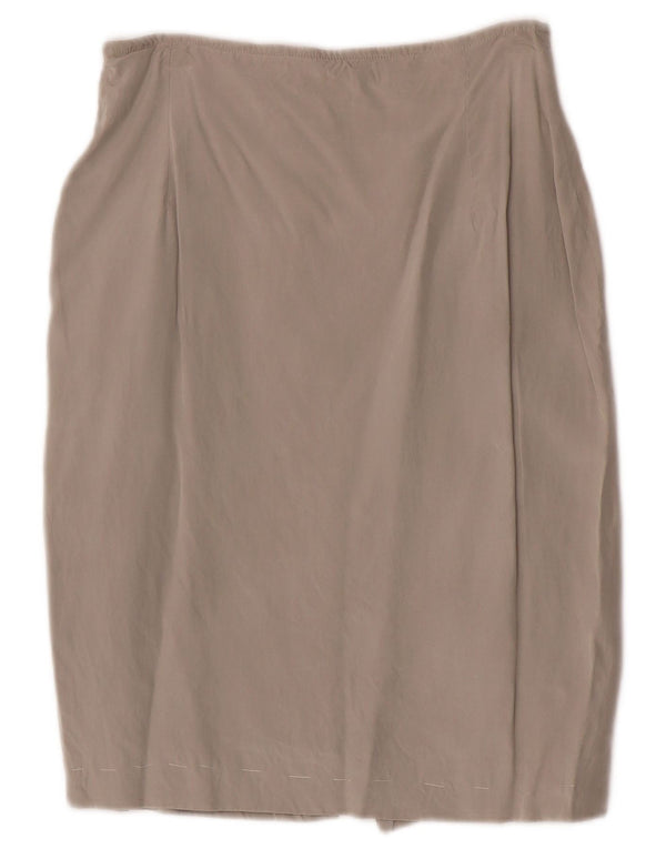 i Falda lápiz para mujer Blues IT 44 Medium W26 Beige Silk
